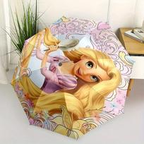 Princess, Rapunzel Themed Automatic opening and closing folding umbrella, 8-rib windproof, compact travel design, suitable for all occasion