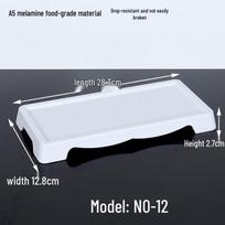 Melamine Rectangular Serving Platter for Hot Pot