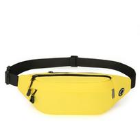 Waterproof Men Fanny Phone Pack Oxford Cloth Running Waist Bag Crossbody Chest Bag  Outdoor geltona