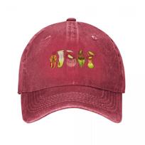 Five Carnivorous Nepenthes Pitcher Plants on Dark Green Baseball Cap Fishing cap sailor cap for Unisex Unisexs Tennis Womens
