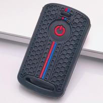 Silicone Motorcycle Key Cover for Honda Fit PCX Forza SH150 SH300 XADV Vario Scoopy Yamaha Nmax Xmax Aerox Filano Lexi Fazzio Freego TMAX Key Fob Case juoda