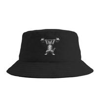 Cat Deadlift Powerlifting Bucket Hat For Unisex Women  FisherUnisex Hats Casual Hunting Caps Personality Hawaii Graphic Sun Hats One Size