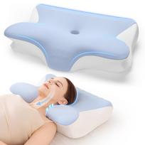Pursay Pillow Neck Pain Relief Pillow Comfortable Sleep Memory Foam Pillow Adjustable Height Ergonomic 3D Structure Neck Support Excellent
