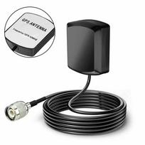 YCT 3.5mm Male Right Angle GPS+BD Navigation System Antenna with 25dBi Gain for Car AM/FM GNSS & GPS SMA Straight Connector /$MA Elbow Connector