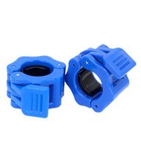 1 Pair Hexagon Dumbbell Spin Lock 25/30mm Barbell Collars Colorful Fitness Barbell Clamps  Trap Bar 30mm mėlyna