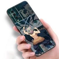 Anime Demon Slayer Inosuke silikoninis telefono dėklas, skirtas Xiaomi Redmi Note 11 10 9 8 Pro 11T 10T 10S 9S 8T 9 9A 9C 9T Juodas minkštas dangtelis Redmi 8