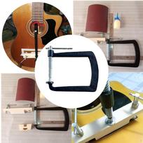 Ukulele Bridge Clamp Maintenance Accessory Position Easy Installation Repair black