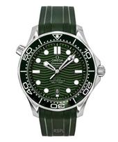 Omega Seamaster Guminis dirželis Žalias ciferblatas Automatinis nardytojo 210.32.42.20.10.001 300M Vyriškas laikrodis žalia