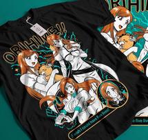 Orihime Inoue T-Shirt Zaraki Kenpachi Bleach Anime Ichigo Aizen Shirt Gift 323 L