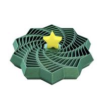 3D spausdinta Kalėdinė žvaigždės žaislas Streso malšinimo Ištraukiama bokšto Fidget žvaigždė su rankena Vaikams Paaugliams Suaugusiems Nešiojama Kelioninė Teleskopinė Kalėdinė Eglutė Sensorinis Small