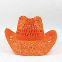 Western Cowboy Straw hat women Large Brim stiff straw hat cowboy solid Outdoor summer Sunshade Jazz Hat sombrero vaquero hombre 56-58