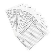 10 Pcs Golf Score Sheet Essential Golf Record Score Cards Coated Paper Scorekeeping Tool