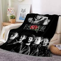 KARŠTAS L-Linkin Park Roko Grupės Klasikinis Minkštas Pliušinis Antklodė, Flanelinis Mesti Antklodė Svetainei Miegamajam Iškylai Lovai Sofai 75x90cm