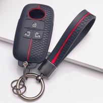 Key Cover for Toyota Raize Tanto Rex Ativa Daihatsu Rocky Tanto Subaru Rex with Keychain Honeycomb Texture Racing Stripe Remote Key Case Protector juoda