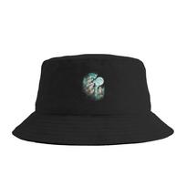 Unisex Three Wolves Howling Under Icy Full Moon Bucket Hat Foldable FisherUnisex Hats Summer Funny Beach Travel Caps Hawaii Sun Hat One Size