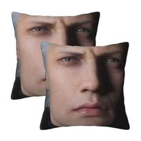Devil May Cry 5 - Vergil Poster 2 Pcs Square Pillowcase Pillow Cover Cushion Decor Comfort Throw Pillow For Home Living Room Peach skin 18*18(CM)-2Pcs