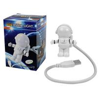 Mini Astronaut Night Light Creative LED skaitymo lempa Lankstus USB vamzdelis Spaceman nešiojamas kompiuteris klaviatūra Nešiojamojo kompiuterio stalo stalinis šviestuvas