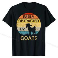 Retro Retro & Funny Goat Lover Men's 100% Cotton Cute Personalized High Quality Fashion T-Shirt 2024 S