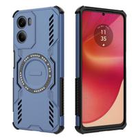 For Motorola Moto G05 4G Case Magnetic attraction Phone Armor Bumper For Moto G05 4G Heat dissipation Cover For Motorola G05 4G For Moto G05 4G mėlyna