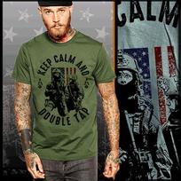 Combat t-shirt military Infantryman doubletap Machine Gunner warrior raid tee L