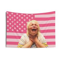 Trisha Paytas Rožinė Amerikos Vėliava Sieninė Gobeleninė Dekoro Elementas Kambariui, Kolegijos Bendrabučio Veranda Lauko Dekoras miegamojo gobelenas 29x37in white