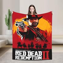 Red Dead Redemption 2  Blankets Quality Soft Warm  Bedding Throws Winter Girls Boys Home Decor Pattern Bedspread 76x102cm