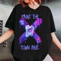 Paint The Town Blue , Arcane Jinx Shirt, League of Legends Merch Unisex T-Shirt L