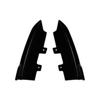For BMW 2 Series F22 F23 M Sport 2015-2019 Rear Bumper Side Spoiler Air Vent Cover Carbon Fiber Look/Gloss Black Lower Splitter