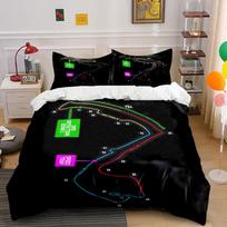 Race track map design. Bedding sets Duvet cover sets Duvet covers Pillowcases(1*Duvet Cover 2*Pillowcases without duvet insert) 135x200cm