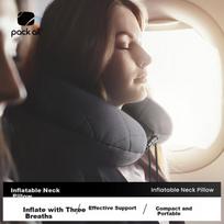 Pack All U-Shaped Inflatable Neck Pillows for Train, Airplane, Office, Nap, Travel And Tourism