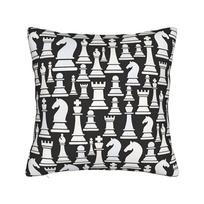 Chess Pattern Game Pieces Pillow Cover Square Cushion Cover Morden Pillow Case For Office Car Home Decor Peach skin 18*18(CM)-1Pcs