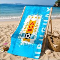 Fc Crest Design Printed Microfiber Beach Towel, Soft And Absorbent, Quick-Dry, Ideal for Summer Travel, Beach Essential, Swimming Pool 70cmx140cm(27x55inch)