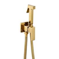 Zinc Alloy Handheld Bidet Sprayer Set High Pressure Toilet Shattaf with Flush Valve for Bathroom Cleaning (Gold,Zinc Alloy) auksas