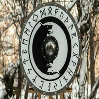 Vikingų skydas, skandinavų vikingų skydas, Lagertos istorinis tamplierių skydas