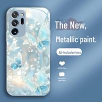 „Samsung Galaxy Dream Butterfly Note8 Note9“ skysto stiklo dėklas – apsaugantis nuo kritimo, didelės vertės, pažangios apsaugos apvalkalas. Note 10 mėlyna