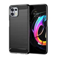 For Cover Motorola Edge 20 Fusion Case For Motorola Edge 20 Fusion Silicone Carbon Fiber Back Case For Moto Edge 20 Fusion Cover Moto Edge 20 Fusion juoda