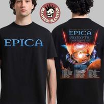 Epica Arcane Dimensions Tour 2026 Europos ir JK tvarkaraštis Dvišaliai marškinėliai Unisex marškinėliai XXXL