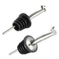 2 vnt. Nerūdijančio plieno viskio, likerio, vyno pilstukas kamštis butelio snapelis dozatorius su dangteliu juoda