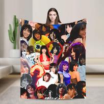 Aitanaed Dainininkės Antklodė Ispanų Menas Šilta Minkšta Estetiška Pliušinė Mėtymo Antklodė Lauko Kelionėms Flanelinis Paklodė Lovos Užtiesalas 75x90cm