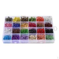 1200pcs Bulb Gourd Shape Safety Pins Knitting Stitch Marker Sewing Supplies gray