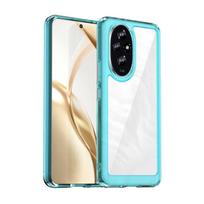 Transparent Colorful TPU Case for Honor 200 Pro Honor 200 Lite Protective Cover Clear Shockproof Full Protection Cover For Honor 200 žalia