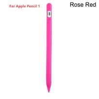 Case for IPad Tablet Touch Pen Stylus Protective Sleeve Case 4-in-1 Colorful Soft Silicone Cover for Apple Pencil 1st Generation rožinio aukso spalvos