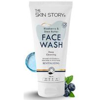 The Skin Story Mėlynių veido prausiklis giliam valymui ir drėkinimui, mažina poras su raganos lazdyno geliu, 100 ml