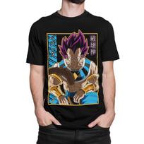 Herren T-Shirt Bio Baumwolle Dragon ball Son Goku Ultra Ego Vegeta lila XL
