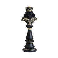 Classical Queen/King/Horse Chess Statue Decorative Resin Sculpture in Black/White for Home Office and Study Decoration juoda