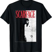 Scarface Distressed Movie Poster Photo T-Shirt S įvairiaspalvis