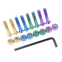 8pcs Flat Head Replacement Skateboard Truck Longboard Mounting Screws Bolts Nuts Repair Kit D 25mm