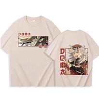2026 Anime Demon Slayer Douma T-Shirts Man Women Summer High Quality Cotton T Shirt Casual O-Neck Short Sleeve Shirts 4XL
