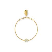 Swarovski Remix Reguliuojama Magic Grandinėlės Apyrankė Su Auksinės Kriauklės Moteriška apyrankė 5521347 Gold Plated