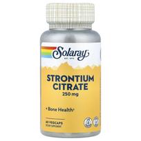 iHerb Solaray Strontium Citrate 250mg Veggie Capsules, 60 Count